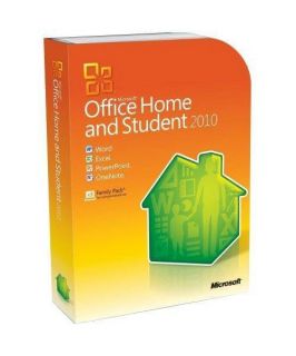 NEW Microsoft Office 2010 Home & Student Word Excel PowerPoint w/ CD