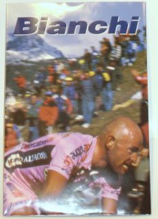 Bianchi 2001 Poster Catalog Pantani in Giro DItalia RARE NOS