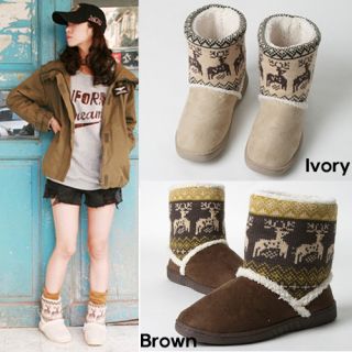 New Arrival Suede Wool Winter Snow Ivory Brown Women Boots