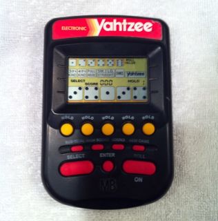 Milton Bradley Yahtzee Black Handheld Electronic Game
