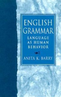 Language as Human Behavior by Anita K. Barry 1997, Hardcover