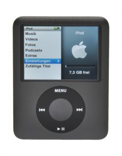 Apple iPod Nano 3rd Generation Black 8 GB  Player