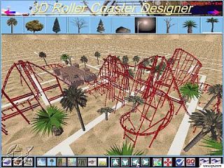 3D Roller Coaster Designer PC, 2000