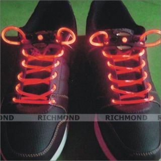 LED SHOELACES GLOW IN THE DARK fluorescent Neon noctilucent Round lace