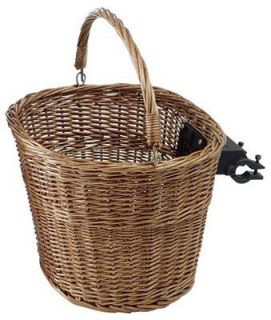 Avenir Wicker Basket with Handlebar Mount 15 Inch x 12 Inch x 10 Inch