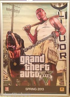 Theft Auto V 5 GTA RARE PS3 XBOX 360 A1 Promotional Poster Version 2