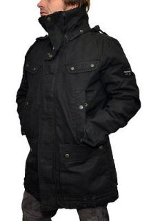 Diesel Weron Jacket Mens winter hooded black jacket coat size XL NWT