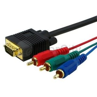 6ft VGA to RCA Component Cable For PC Laptop TV Monitor