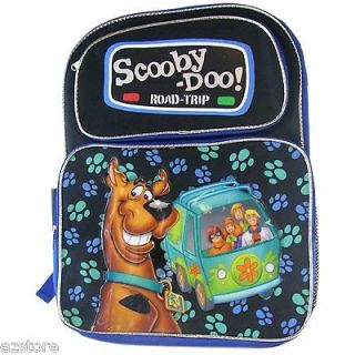 Scooby Doo Shaggy Mystery Van LARGE Backpack Bag Tote Black 16 NEW