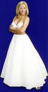 LINE SEMI FULL BRIDAL WEDDING GOWN DRESS PETTICOAT CRINOLINE SKIRT