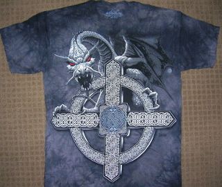 Celtic Cross Dragon T shirt by The Mountain