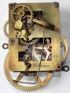 Antique Ansonia Clock Movement For Parts Scarce Parts Parts Will Sell