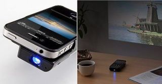 Monolith iPhone 4/4S Micro Projector by Sanwa Mini phone DLP projector