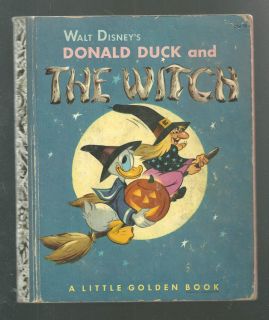 Duck and the Witch LGB A edition 1953 Little Golden Book TOUGH
