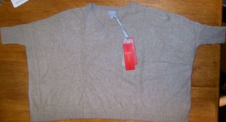 Womens Pure Cashmere Gassato Poncho SS Sweater, size Small, NWT