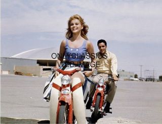 1964 COOL ELVIS PRESLEY CHASES SEXY ANN MARGRET HONDA CUB MOTORCYCLE