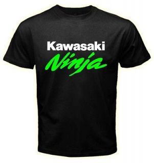 Kawasaki Ninja Motor Sport Racing Team Logos Men Black T shirt size S