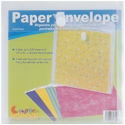 Hopper Paper Envelope Frost 12X12 Storage Organizer Paper Crafts