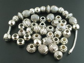 WHOLESALE/BULK Acrylic Spacer Beads for CHARM BRACELETS