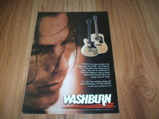 Washburn D10 acoustic guitar 2000 magazine advert