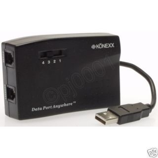 Konexx Data Port Anywhere USB PABX Phone Modem Adapter