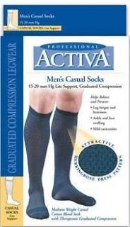 Activa Men Casual Compression Socks 15 20 mmhg Supports