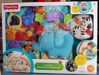 Price Luv U Zoo Deluxe Musical Mobile Gym Playmat Activity Baby Infant
