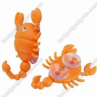 1xHousehold Plastic Scorpion Style Hook Hanger with Suction Cup Orange