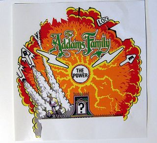 Addams Family Pinball Machine Center Magnet Playfield Burn Overlay