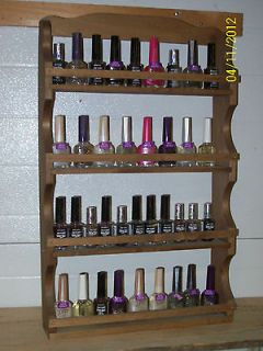 SPICE RACK nail polish shelf o rganizer handm ade 13 stain choices