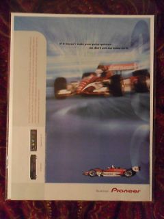 2000 Print Ad Pioneer CD Recorder ~ Pulse Quicken Racers
