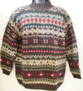 Ralph Lauren Mens Wool Mohair Lambswool Sweater Large Turtleneck