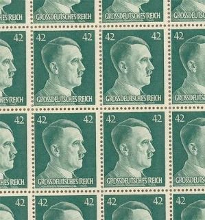 Stamp Germany Mi 795a Sc 529 Sheet WWII 3rd Reich Nazi Adolf Hitler