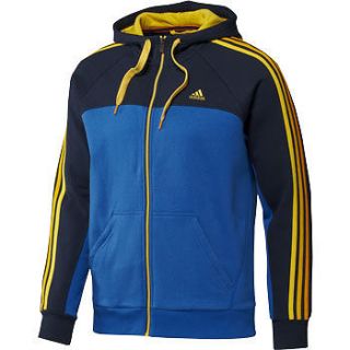 Adidas Essential Full Zip Hooded Jacket Mens Hoodie Top