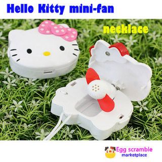 Kitty mini Fan Necklace Portable Cooling Air Cooler new Refrigeration
