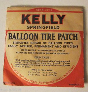 Antique Vintage Advertising Kelly Springfield BALLOON TIRE Patch Kit