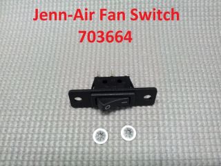 703664 Replacement Jenn Air Fan Switch   2 Wires (Ready to Install)