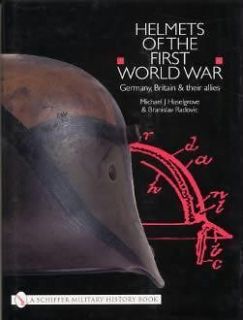 Helmet WWI book WW1 German Prussian British French MORE