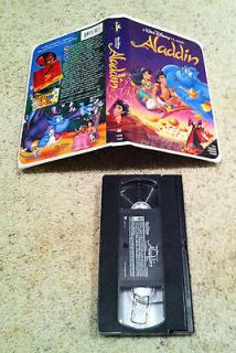 Aladdin VHS Cassette Tape RARE Home Video Clamshell Case Clam Shell
