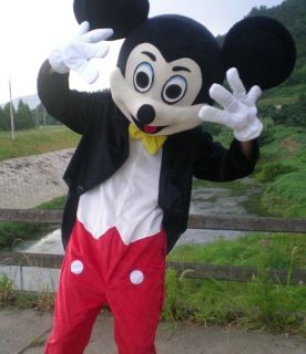 New Mickey Mouse Mascot Costume Fancy Dress Adult Suit