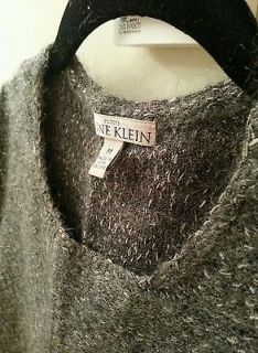 Anne Klein sweater vest beautiful gray size S M petite