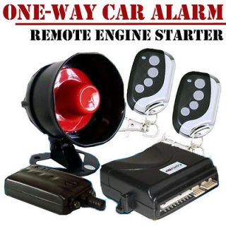 Carvox One Way Car Alarm Security System & Remote Engine Starter