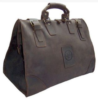 New Men Italian Full Grain Leather Tote Luggage Bag Travel Bag Duffle