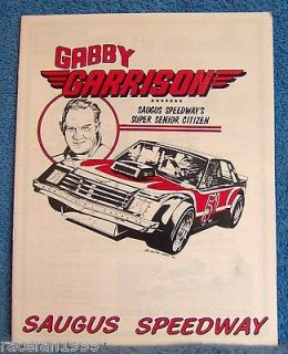 Racing Program Saugus Speedway, 1986 5 17, Hobby Stock, Sportsman Car