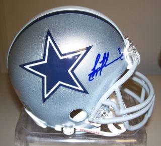 Troy Aikman Autographed Dallas Cowboys Mini Helmet w/ Mounted Memories
