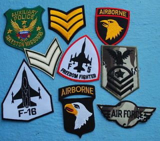 Police AIRBORNE Corporal AIRFORCE F 16 Badge PATCH Motif Hot fix