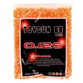 Newly listed 10,000 ORANGE BBs   6mm 0.12gram AIRSOFT PELLETS   Case
