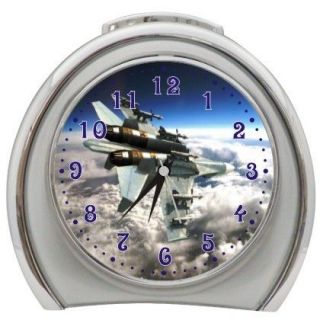 New Military Aircraft Su 27 Desktop Night Light Travel Alarm Clock