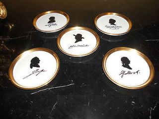 Furstenberg Porcelain Coasters Stamped, Signed and Numbered