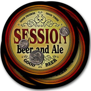 Session s Beer & Ale Coasters   4 Pack